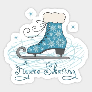 Figure skating pattern Sticker